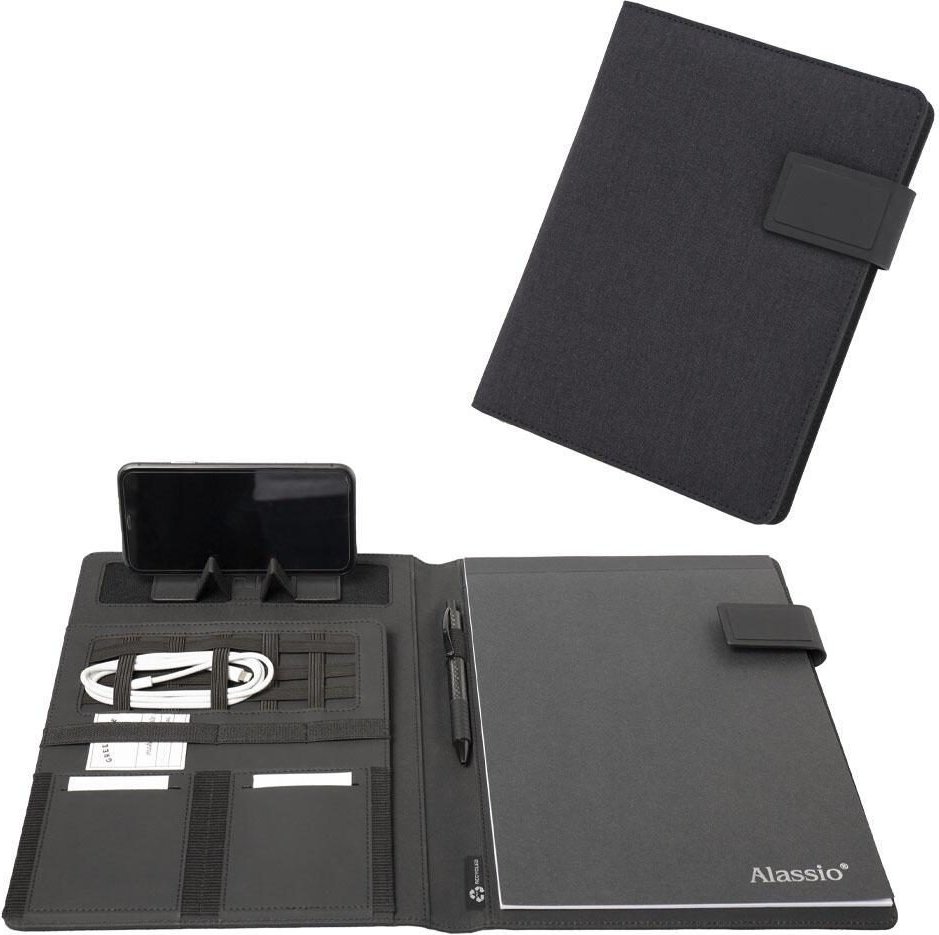 Thumbnail - Alassio Konferenzmappe RPET für DIN A4 anthrazit