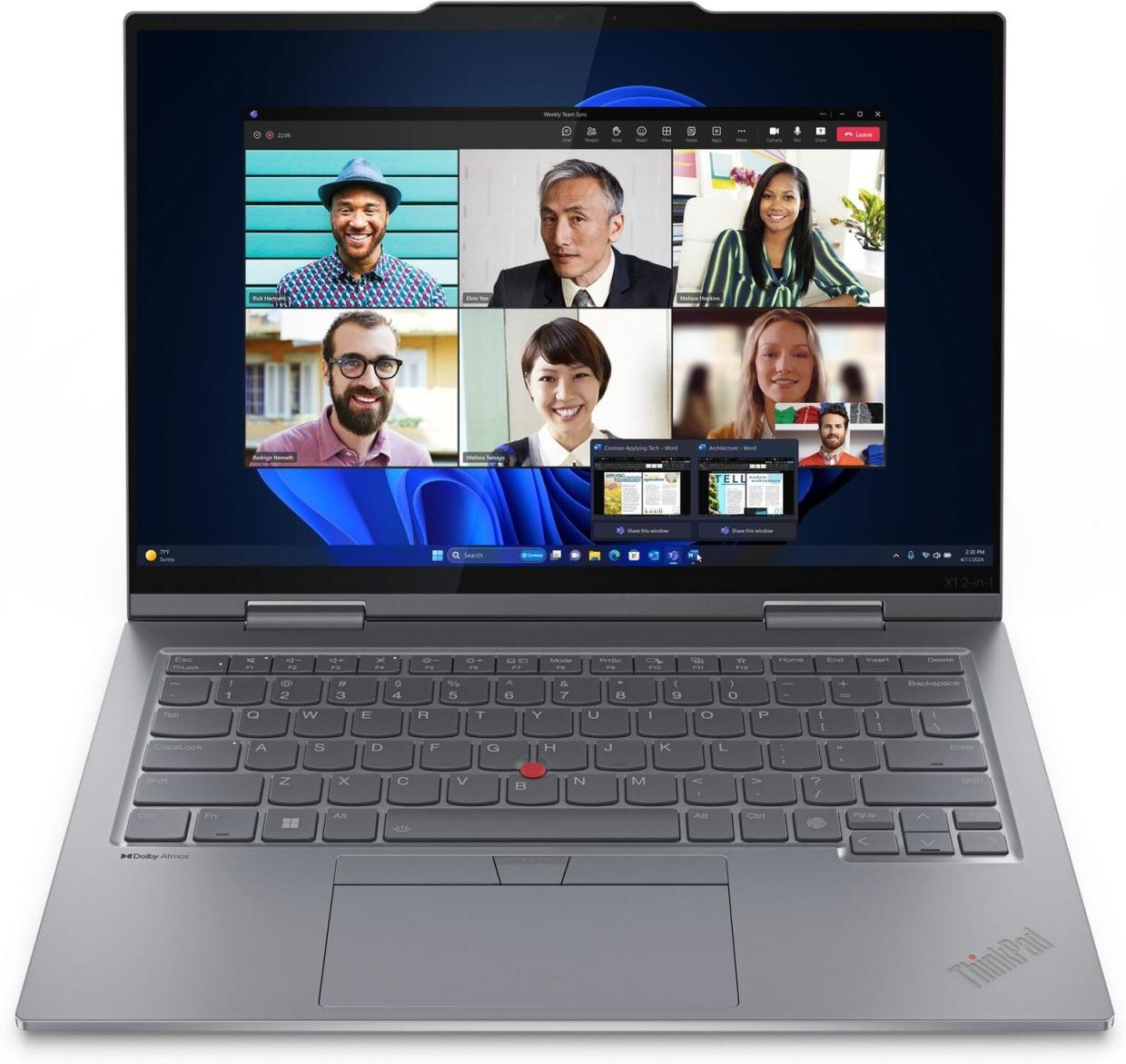 Lenovo ThinkPad X1 2-in-1 Gen 9 Intel Core Ultra 7 155U Notebook 35,6 cm (14")