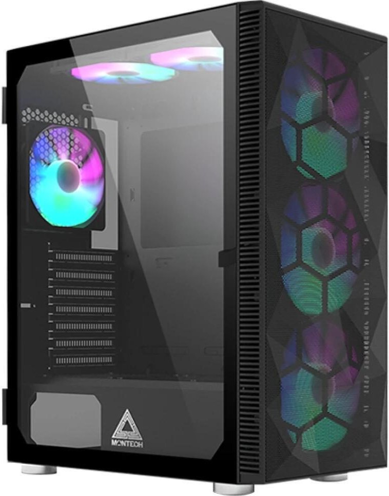 Montech PC Gehäuse X3 Mesh Midi-Tower Schwarz