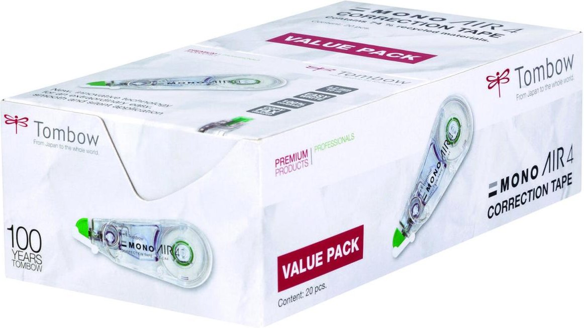 Tombow Korrekturroller MONO air 4,2 mm + GRATIS 5 St.