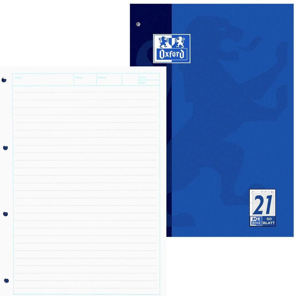 OXFORD Arbeitsblock DIN A4 liniert