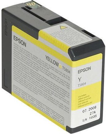 Epson Original T5804 Druckerpatrone gelb 80ml (C13T580400)