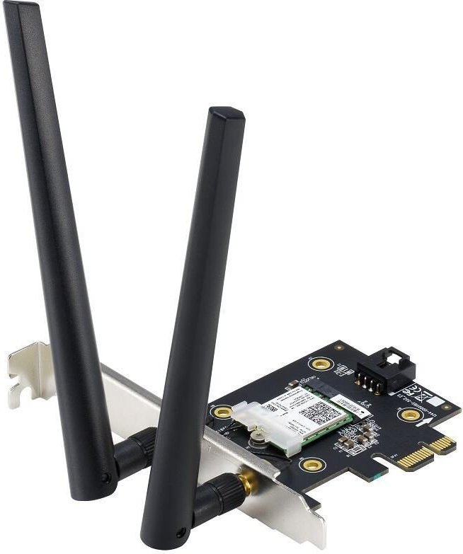 ASUS PCE-AX3000 Dual-Band PCI-E WiFi 6 (802.11ax). Unterstützung für 160MHz, Bluetooth 5.0, WPA3-Netzwerksicherheit