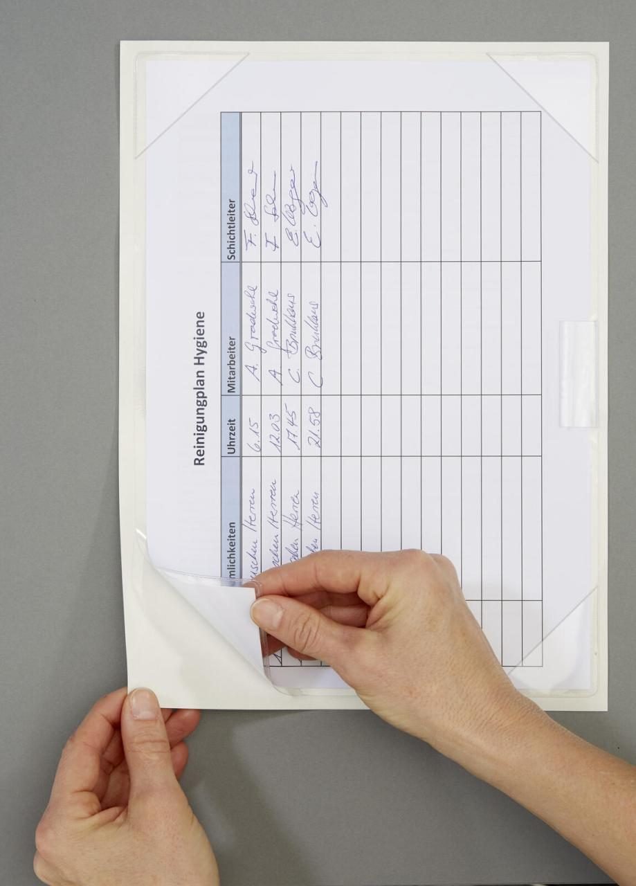 tarifold Dokumentenhüllen selbstklebend A4 transparent