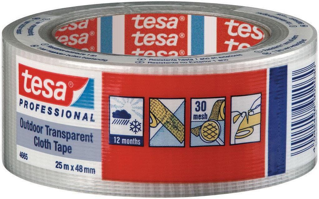 Thumbnail - tesa Gewebebänder Outdoor 48 mm x 25 m transparent