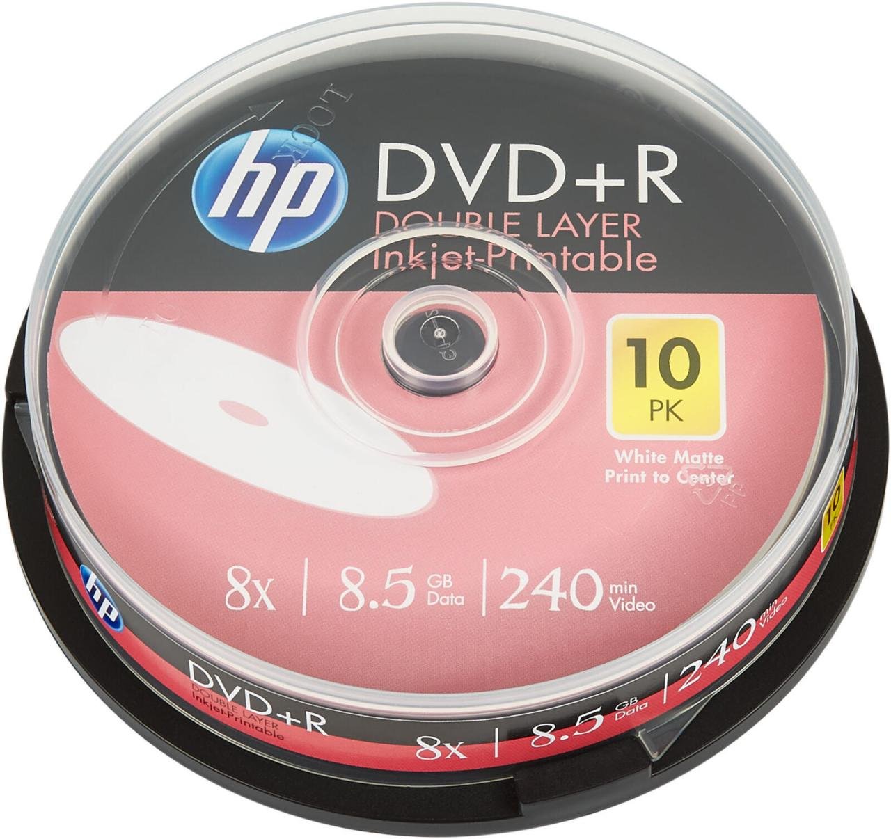 HP DVD+R DL 8,5GB Pri 10er Cakebox Spindel
