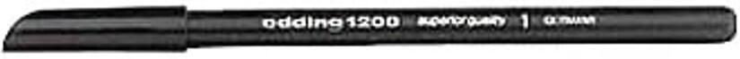 Thumbnail - edding 1200 Filzstifte schwarz - 10 Stück
