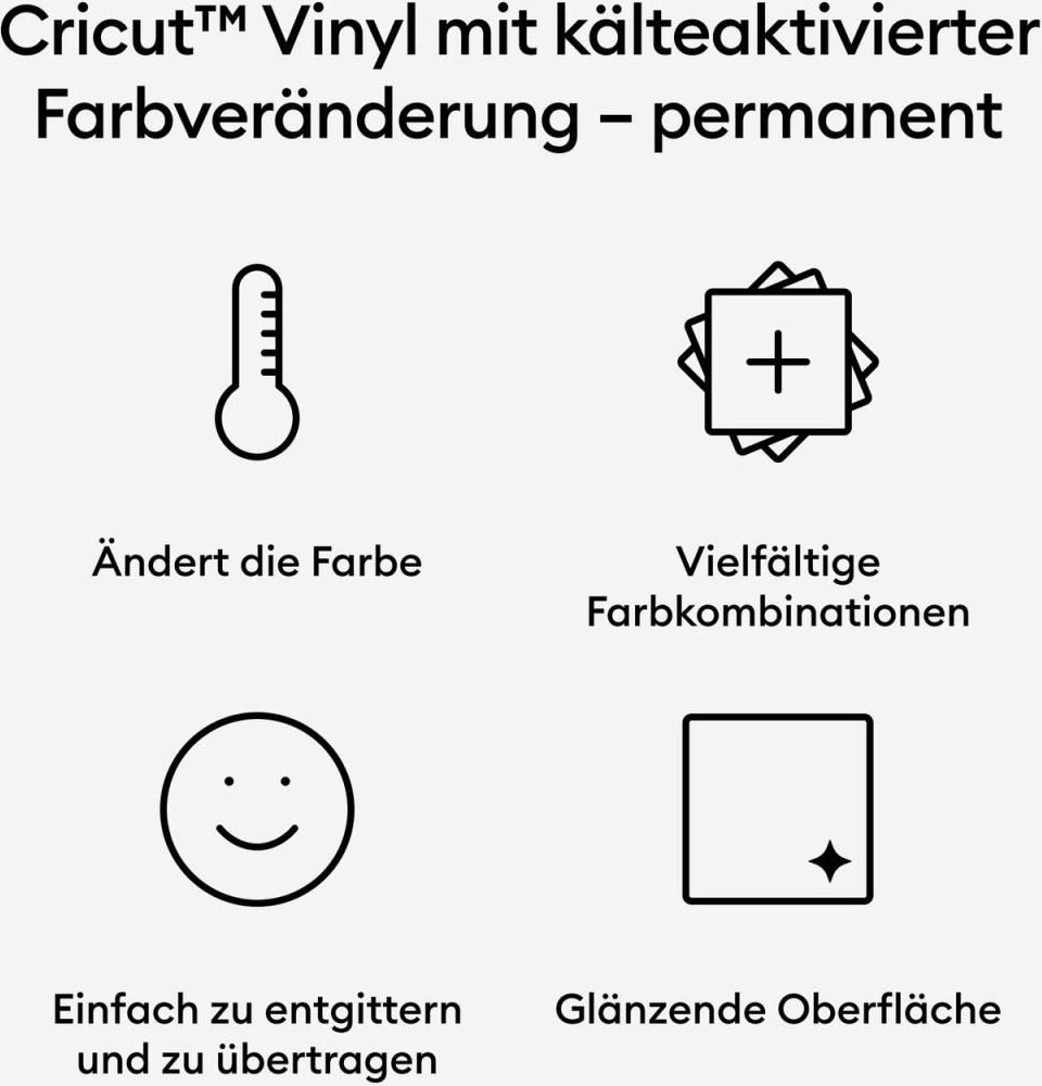 Cricut Farbverändernde Vinylfolie permanent 30.5 cm x 61 cm lila