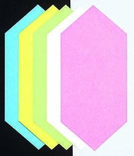 Moderationskarten 20,5 x 9,5 cm rot, weiß, grün, blau, gelb