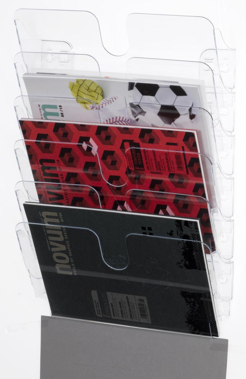 Thumbnail - DURABLE Flexiplus Wandprospekthalter DIN A4 quer 6-Fach transparent