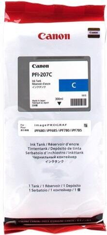 Canon Original PFI-207C Druckerpatrone - cyan 300ml