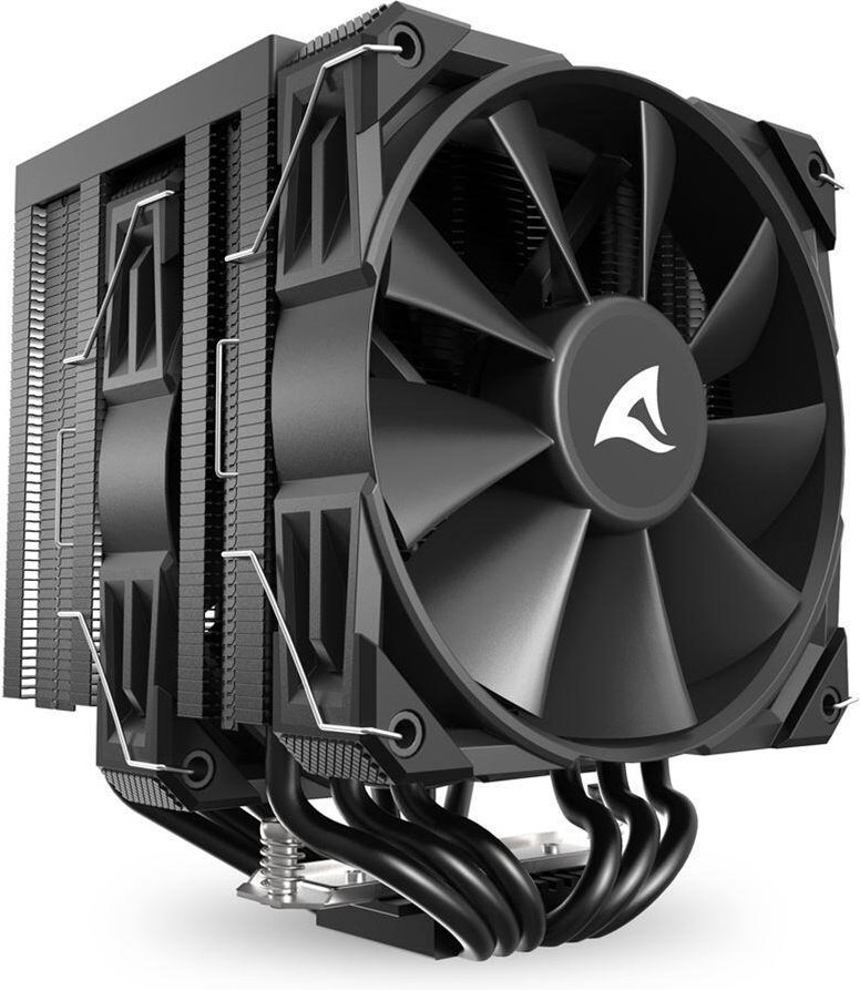 0 Sharkoon A60 Dual-Tower-Luftkühler 260W TDP schwarz