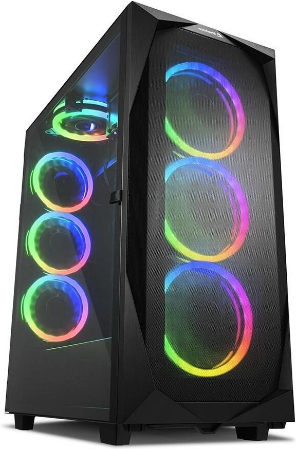 Thumbnail - Sharkoon PC Gehäuse REV300 RGB Black ATX schwarz