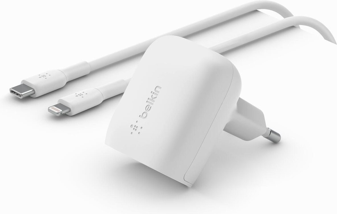 Belkin BoostCharge USB-C Ladegerät mit USB-C Kabel mit Lightning Connector