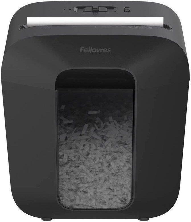 Fellowes Powershred LX25 Aktenvernichter mit Partikelschnitt bis 6 Blatt schwarz