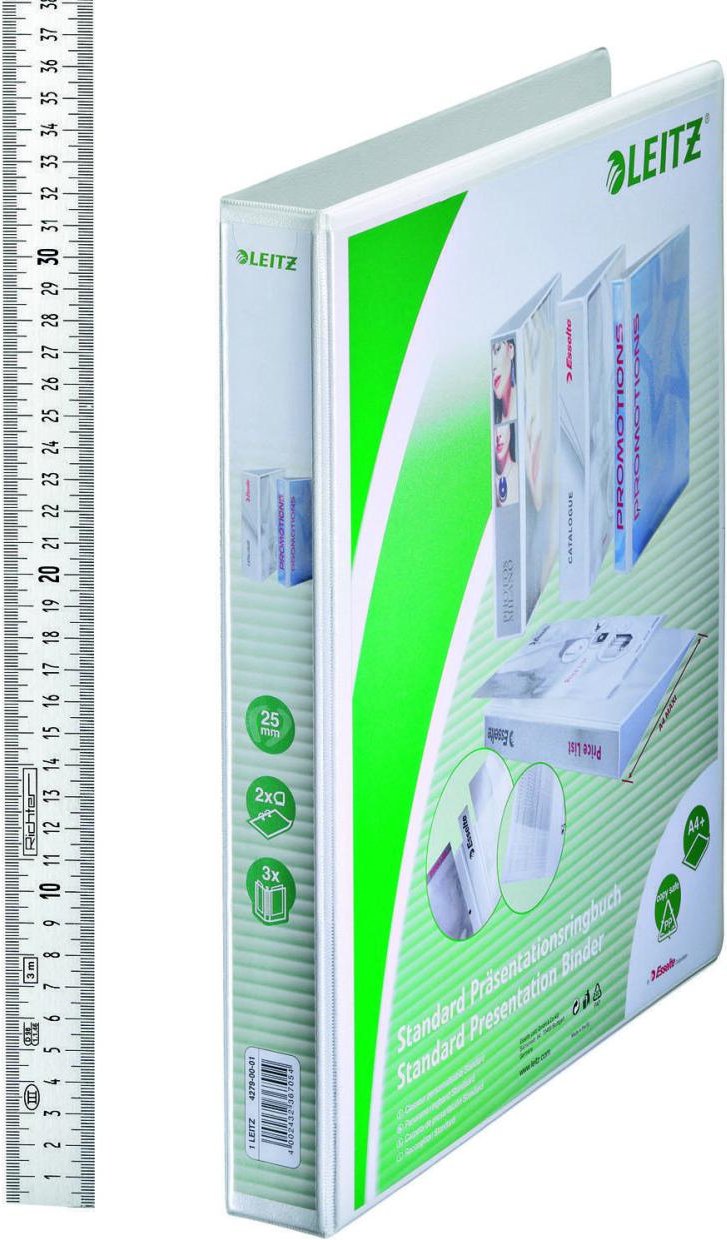 Thumbnail - LEITZ Präsentationsringbücher 2-Ringe DIN A4 4.4 cm weiß