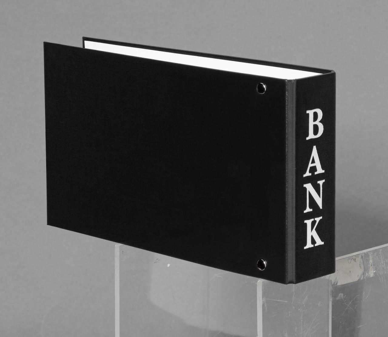 Thumbnail - VELOFLEX Bankringbuch 2-Ringe DIN A6 quer 4.5 cm schwarz