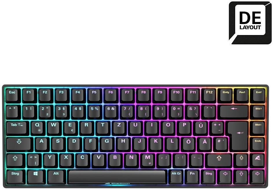 Sharkoon SKILLER SGK50 S3 Gaming-Tastatur Gateron Yellow schwarz