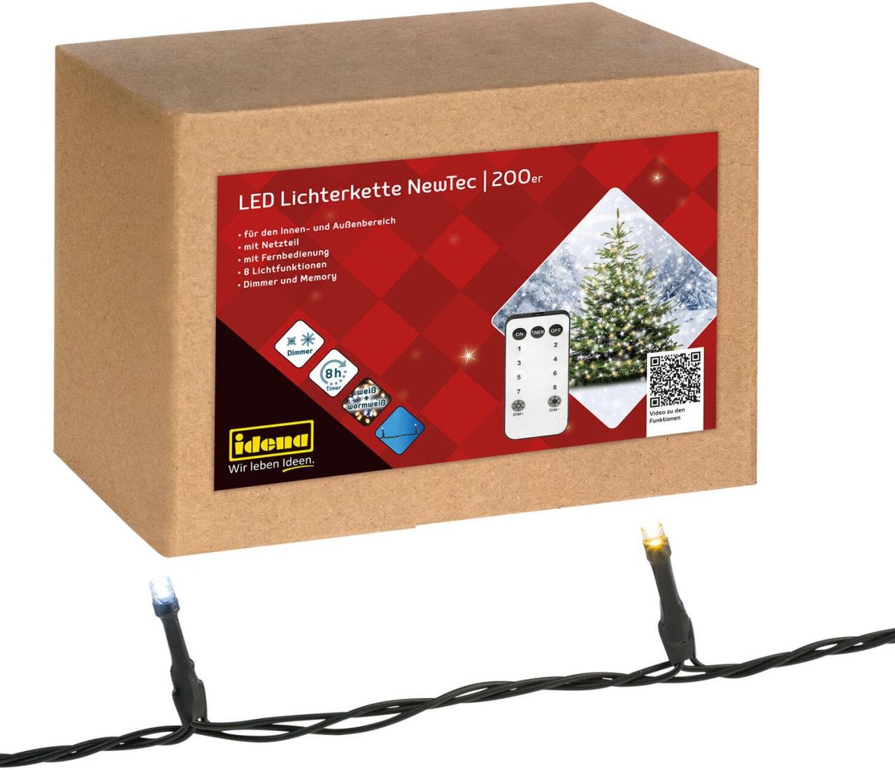 Idena Lichterkette grün