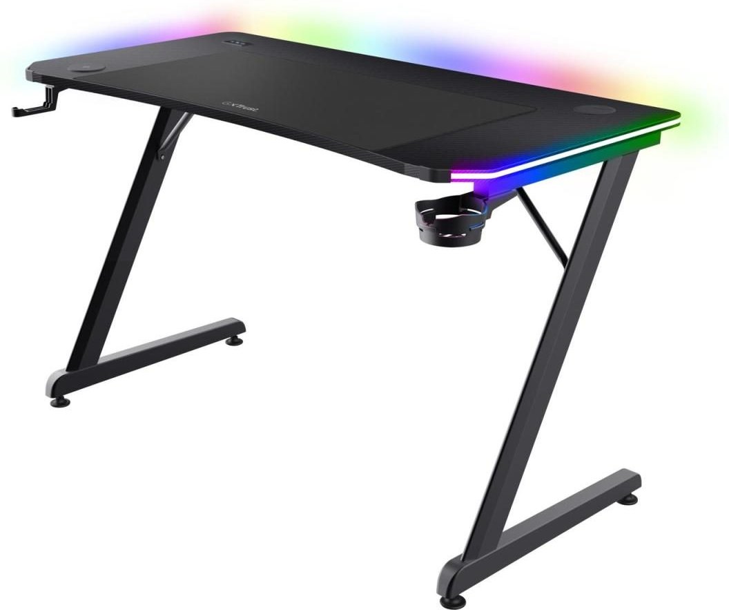 Trust GXT 710 Luminus Pro RGB Gaming-Tisch - Schwarz