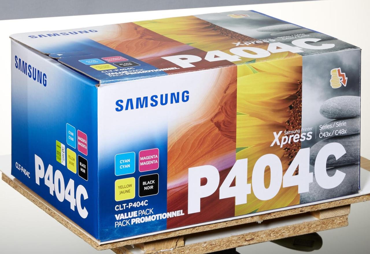 HP Original CLT-P404C Rainbow-Kit Toner schwarz cyan magenta gelb 4.500 Seiten (CLT-P404C/ELS) für Xpress C430,C480