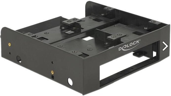 DeLOCK Installation Frame Laufwerksschachtadapter - 5,25" bis 1 x 3,5" und 2 x 2,5" - Schwarz