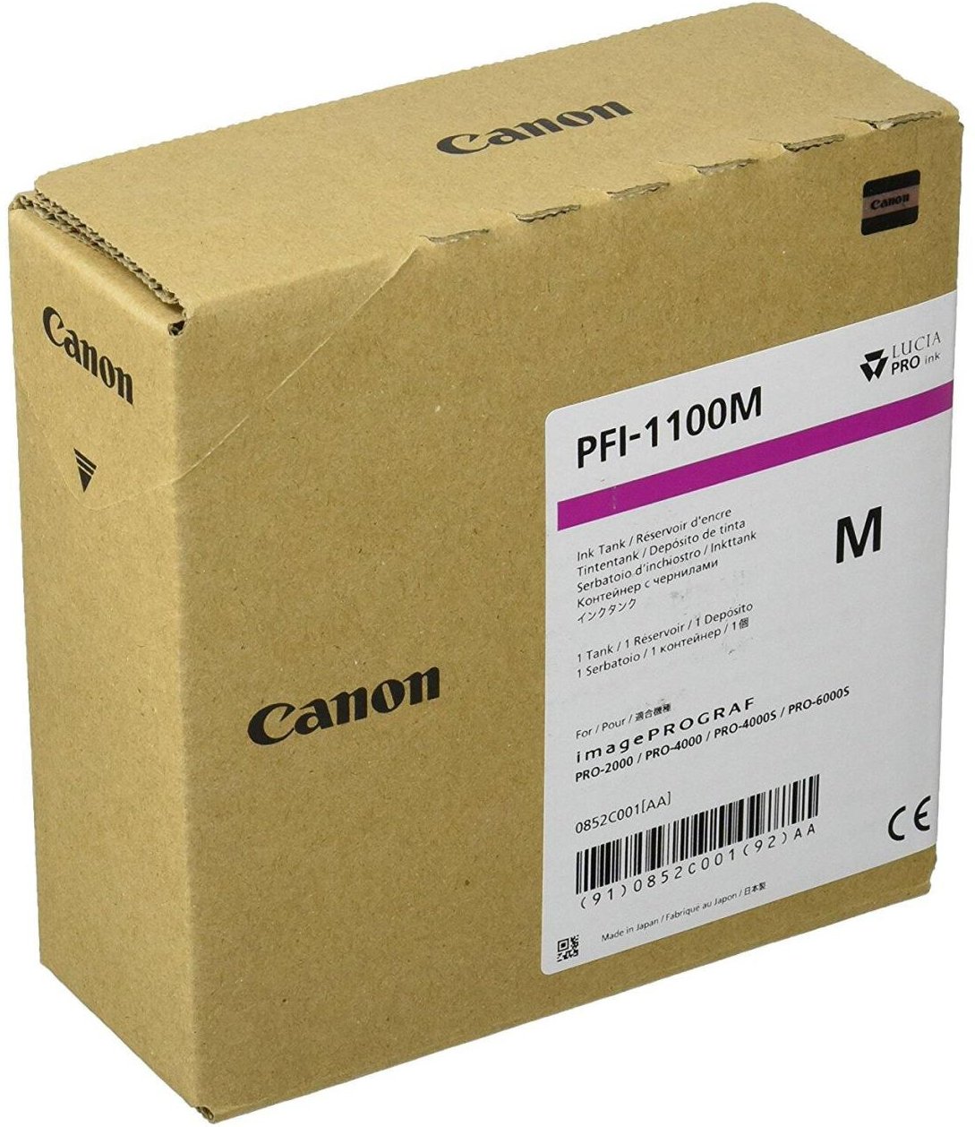 Canon Original PFI-1100M Druckerpatrone - magenta (0852C001)