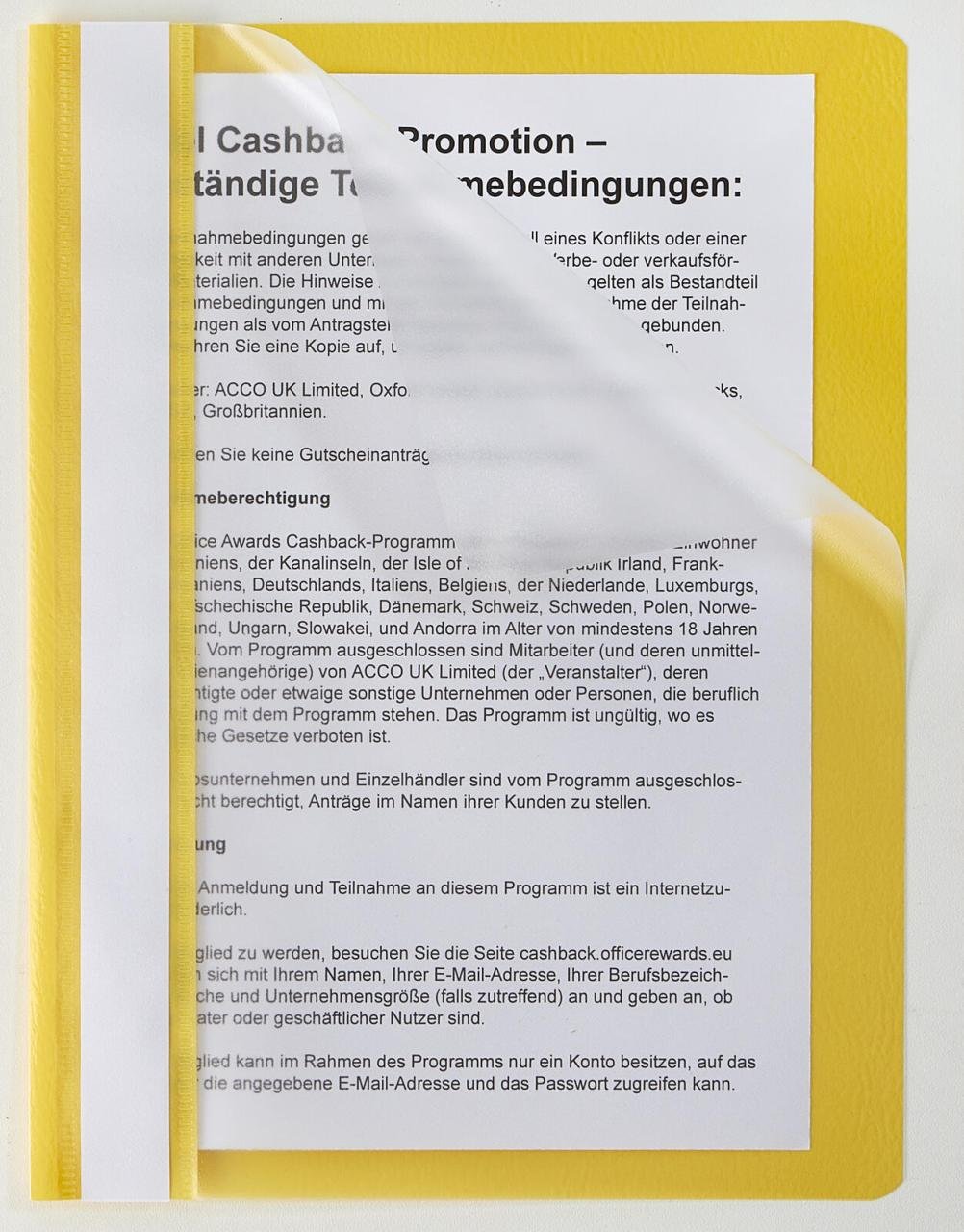 Schnellhefter A5 Polypropylen (PP) gelb