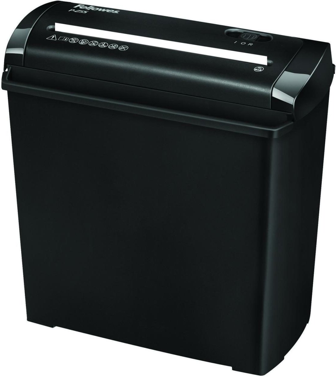 Thumbnail - Fellowes Powershred P-25S Aktenvernichter mit Streifenschnitt bis 5 Blatt schwarz