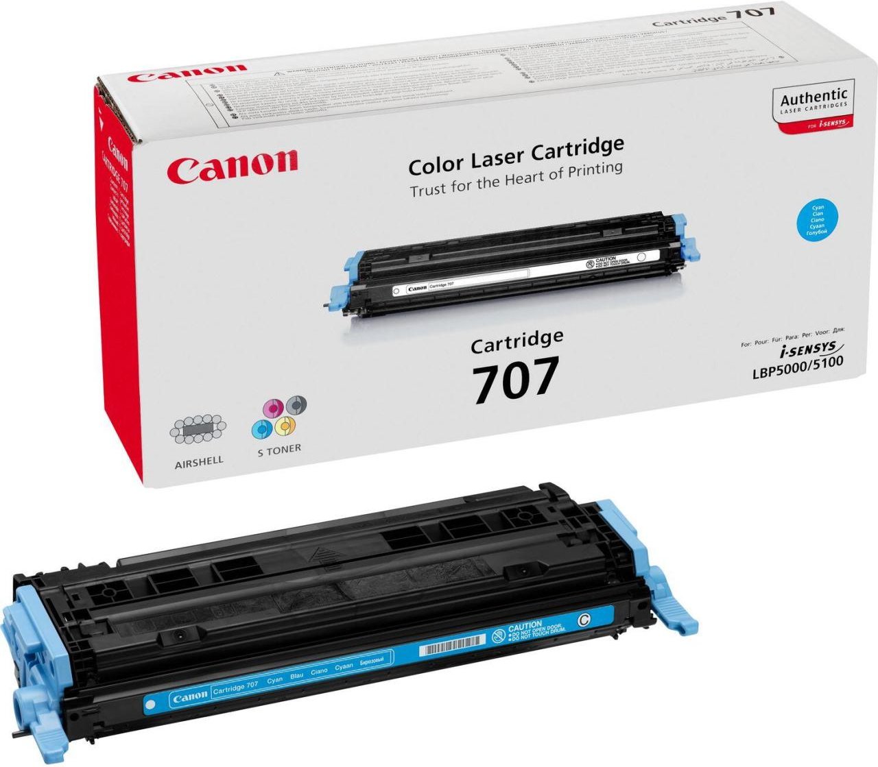 Canon Original Toner 707C cyan 2.000 Seiten (9423A004)