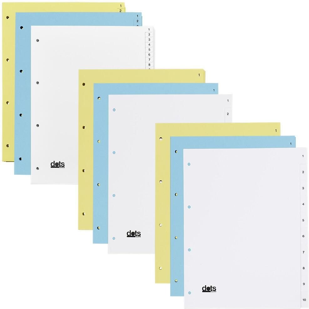 dots Ordnerregister Vollformat 1-12 DIN A4