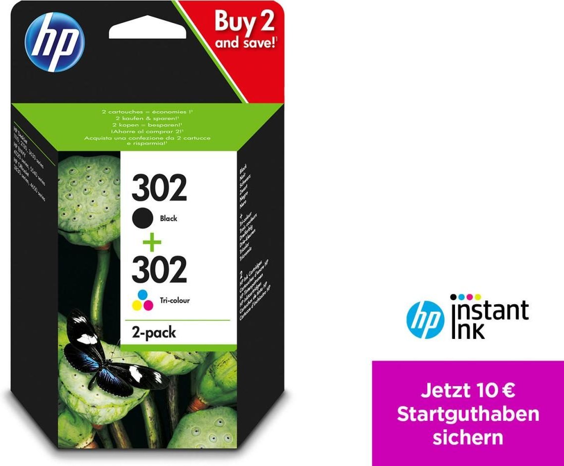 Thumbnail - HP Original 302 Druckerpatronen - Multipack (FU65AE + FU66AE)