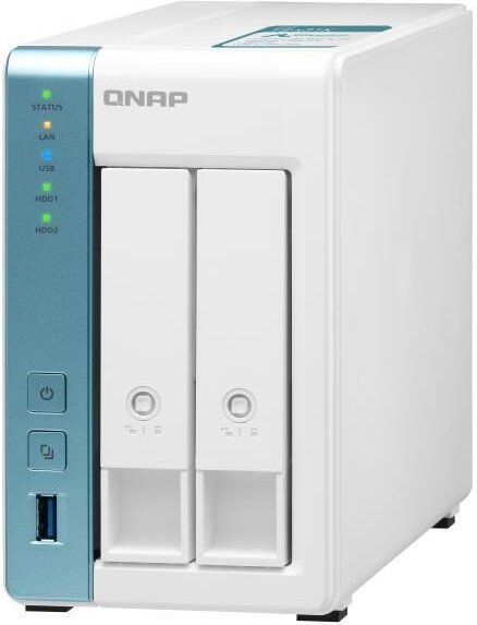QNAP TurboStation TS-231K-1G 2 Einschübe NAS-Server Leergehäuse (TS-231K-1G)