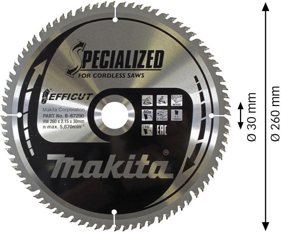 makita B-67290 EFFICUT Kreissägeblatt 1 St.