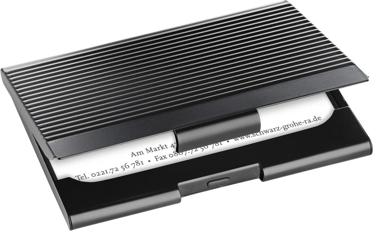 SIGEL Visitenkartenetui 95 x 7 x 62 mm schwarz