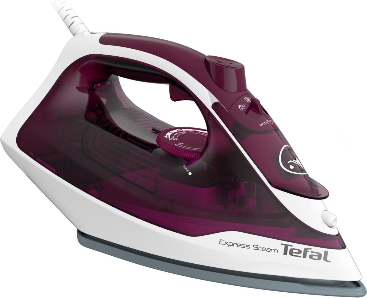 Tefal Express Steam FV2835E0 Dampfbügeleisen - Violett, Weiß