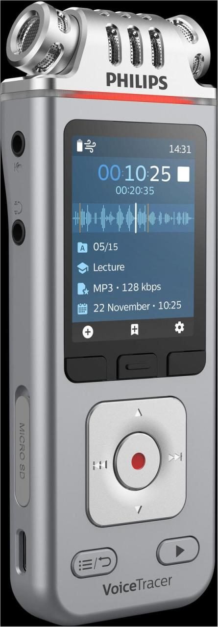 PHILIPS DVT4110 digitales Diktiergerät 8 GB