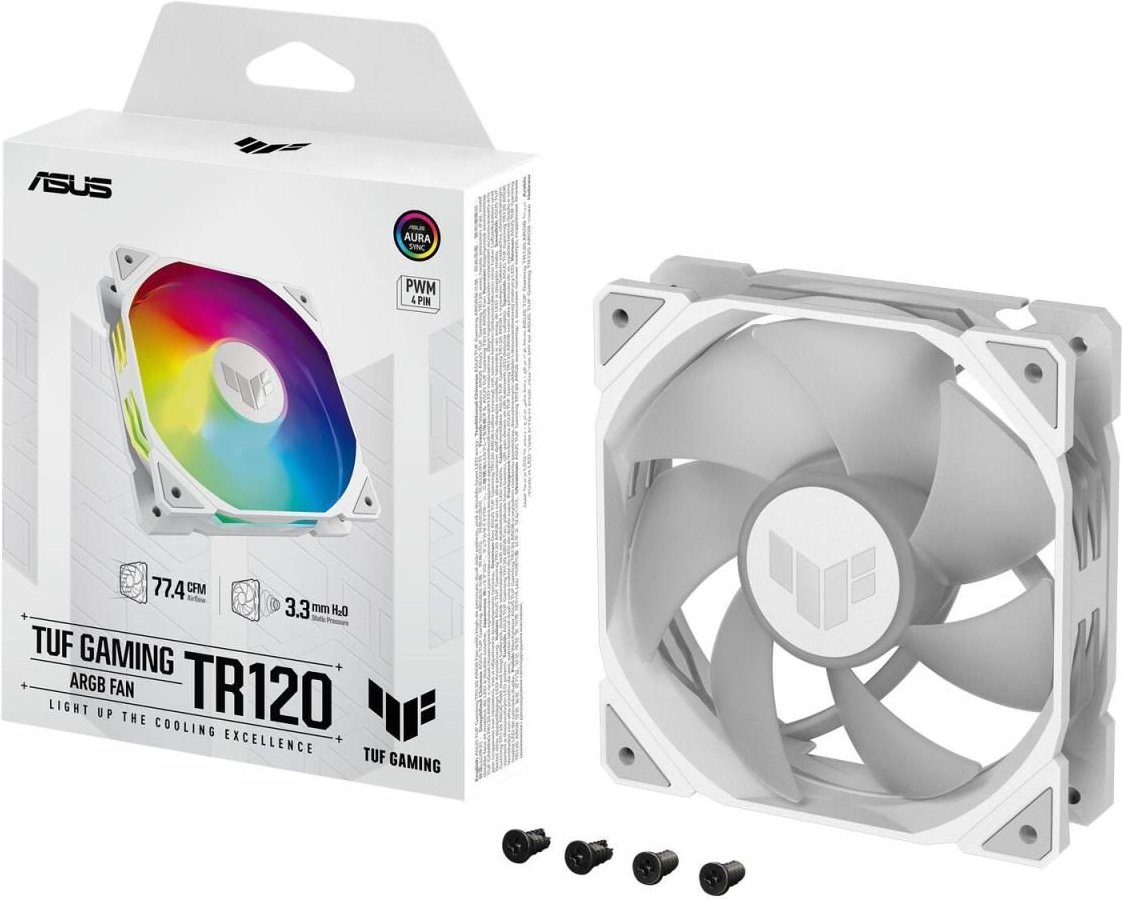 ASUS TUF Gaming TR120 ARGB Standard Blade weiß Gehäuselüfter