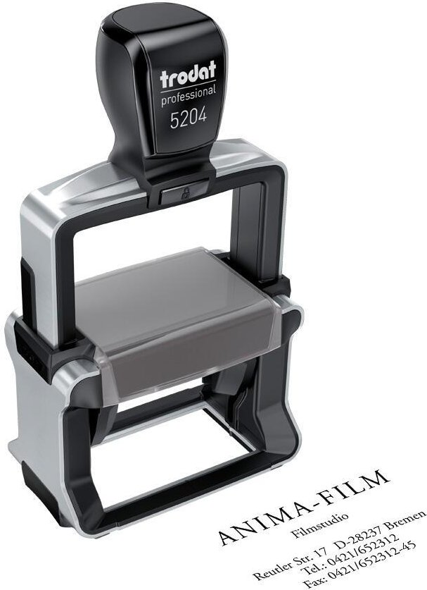 Thumbnail - trodat Textstempel, individualisierbar 5204 Edelstahl ohne Logo