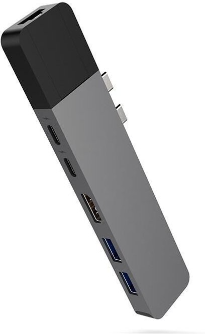 Thumbnail - Sanho HyperDrive NET 6-in-2 Dockingstation USB-C für MacBook, grau