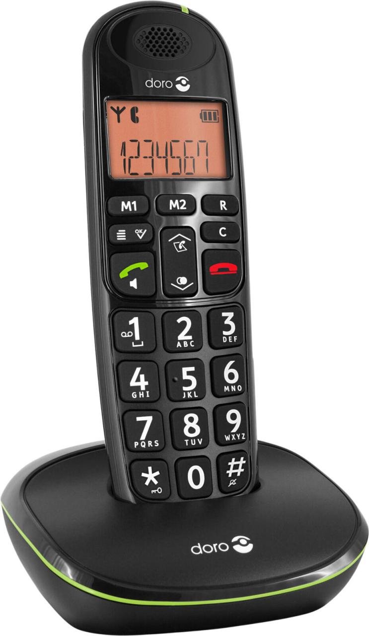 doro Schnurloses Telefon 380098 schwarz
