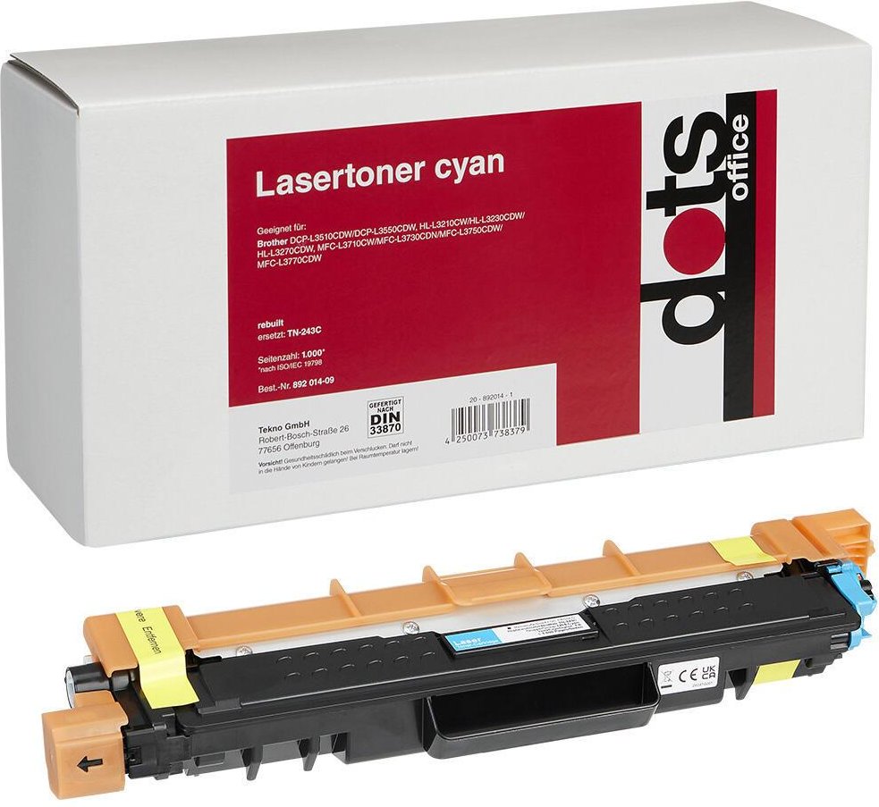 dots Toner kompatibel zu brother TN243C cyan