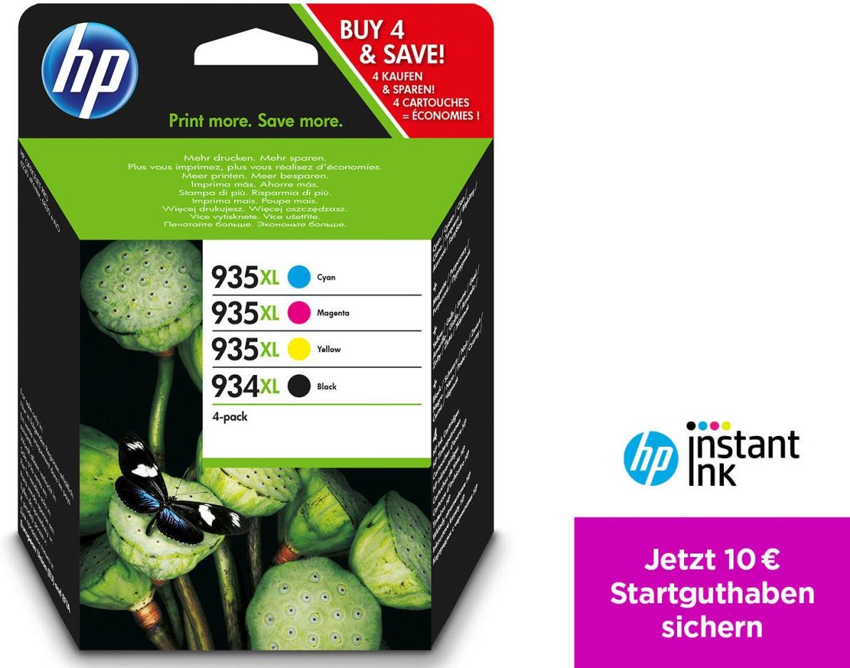 Thumbnail - HP Original 934XL/ 935XL 4er-Pack Druckerpatronen schwarz, cyan, magenta, gelb (X4E14AE)