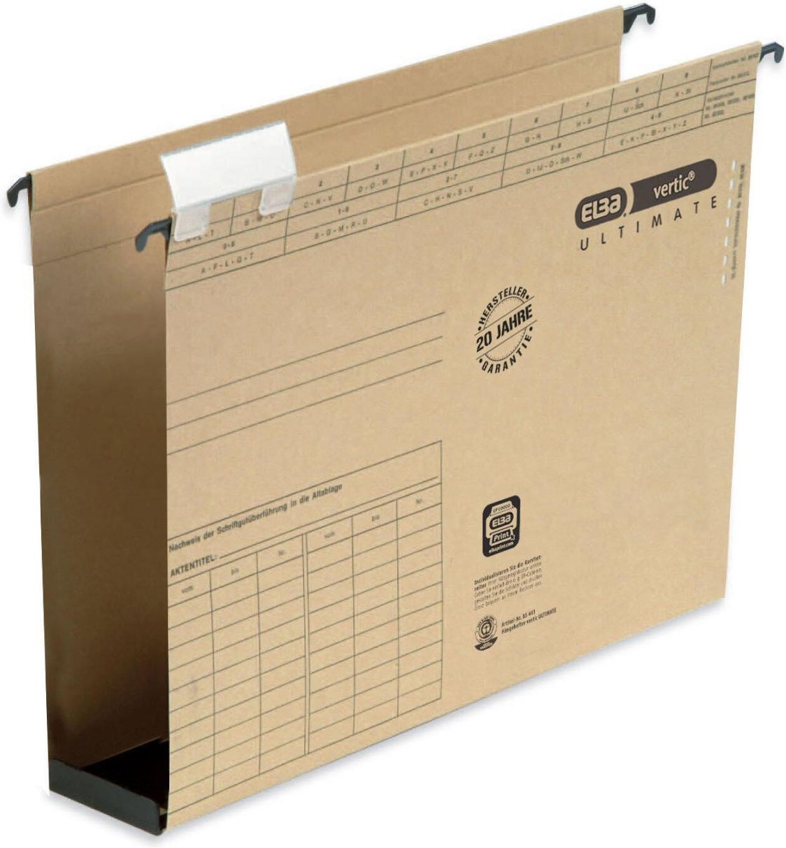 ELBA vertic ULTIMATE Hängesammler DIN A4 6 cm naturbraun