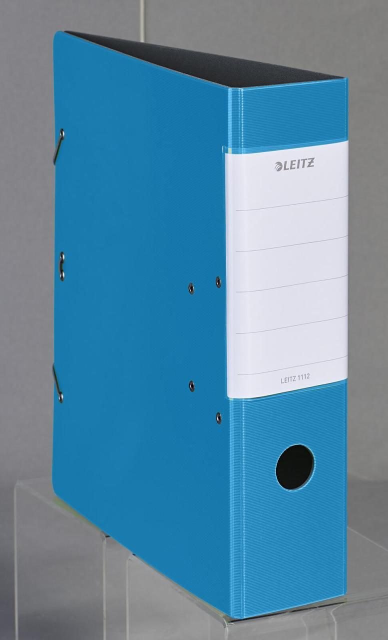 LEITZ Ordner Rückenbreite 8.2 cm DIN A4 Kunststoff hellblau
