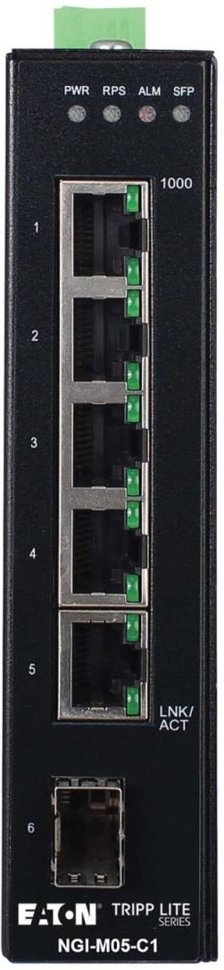 Thumbnail - Eaton Tripp Lite Series 5-Port Managed Industrial Gigabit Ethernet Switch