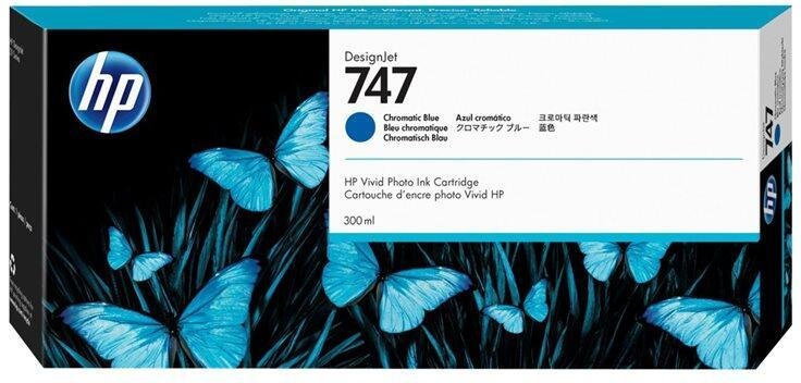 HP Original 747 Druckerpatrone - chromatic blau (P2V85A)