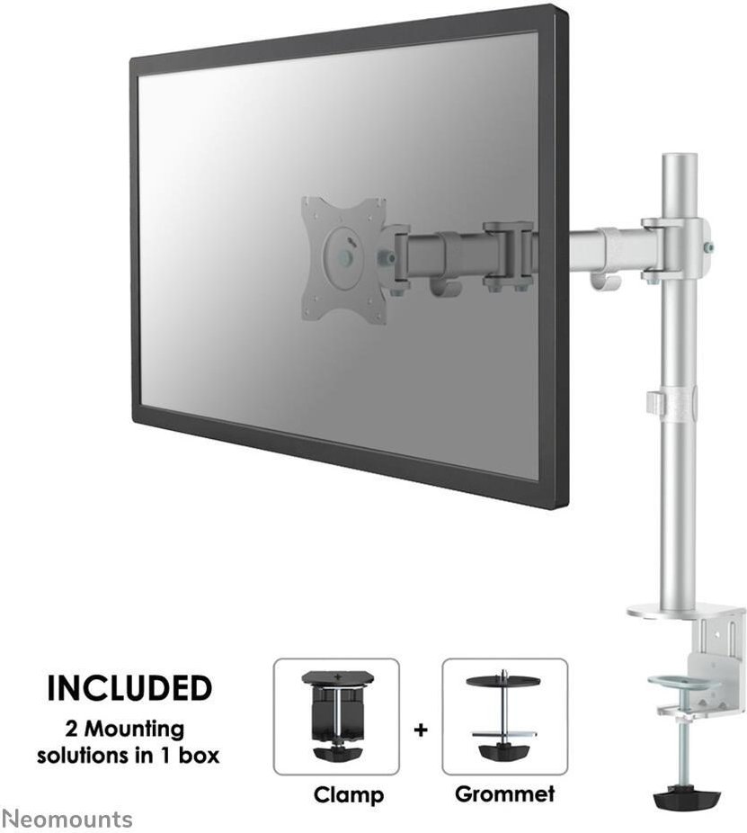 Neomounts NM-D135SILVER Monitor Tischhalterung