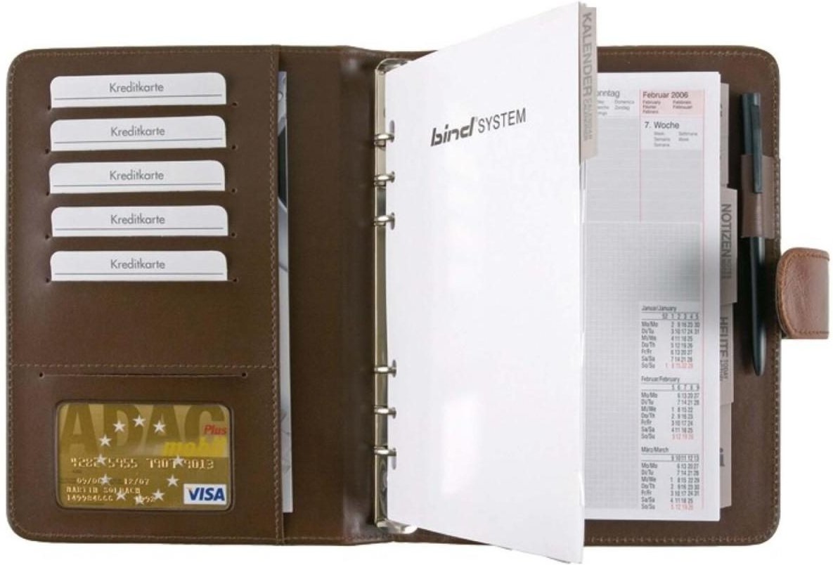 Thumbnail - bind Terminplaner 18,0 x 3,8 x 24,0 cm braun