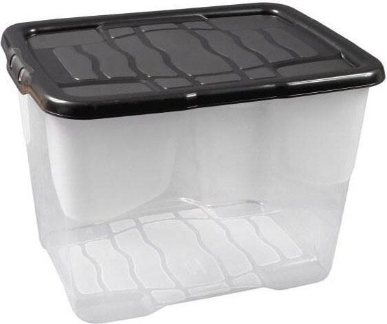 Thumbnail - cep Aufbewahrungsbox Curve 10,0 l - 28,0 x 35,0 x 16,0 cm transparent, schwarz